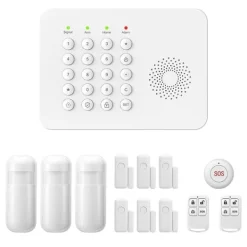 Säkerhetssystem, Trådlös Anslutning, Smart Hem Kompatibilitet,A02 GSM Kit D, EU Kontakt