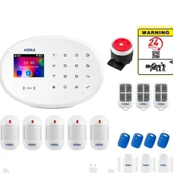 Säkerhetssystem, trådlöst, kompatibelt med smarta hem,KIT 1 Larm