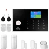 Säkerhetssystemkit, trådlös anslutning, smart hem-integration, dörr/fönster sensor,EU-plugg, 4G WiFi Kit B