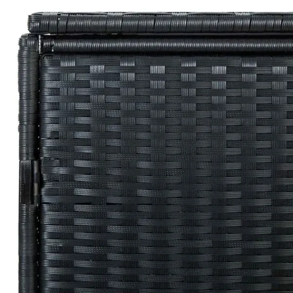 Hot Skjul för 2 soptunnor i konstrotting - Förvaringslösning | Färg: Svart | Storlek: 148x80x111 cm Skjul, Garage & Carports