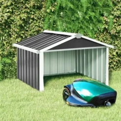 vidaXL Skjul för robotgräsklippare 92x97x63 cm galvaniserat stål