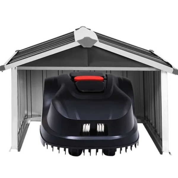 vidaXL Skjul för robotgräsklippare 92x97x63 cm galvaniserat stål