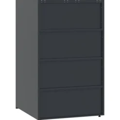 Skjul för sopkärl 6 platser - Hållbar stål med gasfjäderlock | Färg: Antracit | Storlek: 414x79x117 cm Skjul, Garage & Carports