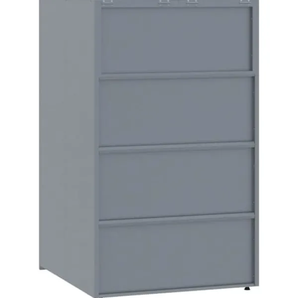 Skjul för sopkärl för 2 platser - Förvaring i stål | Färg: Grå | Storlek: 138x79x117 cm