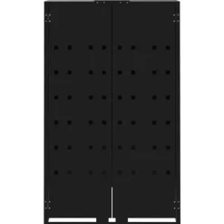 Outlet Skjul för sopkärl svart 69x79x117 cm stål Skjul, Garage & Carports