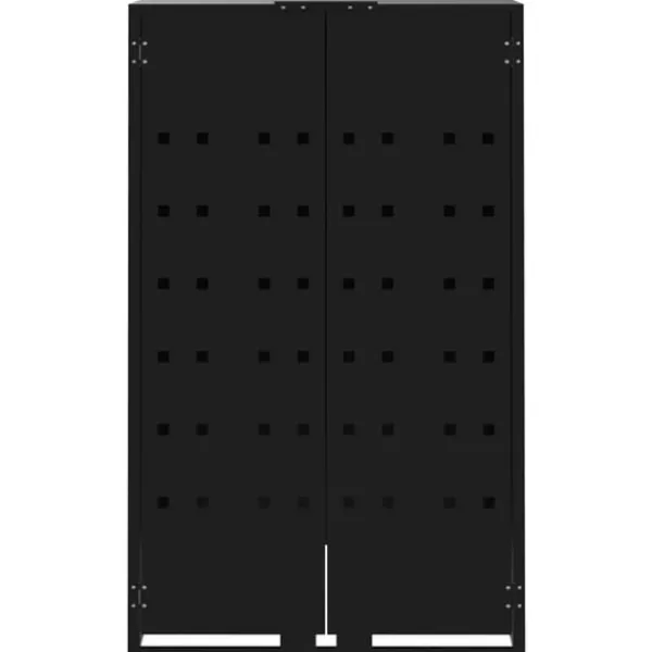 Outlet Skjul för sopkärl svart 69x79x117 cm stål Skjul, Garage & Carports