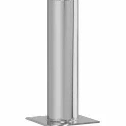 Skorstenhuvud Förlängning i Rostfritt Stål - Ventilation för Utemiljöer | Färg: Silver | Storlek: 24x24x50 cm