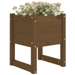Best Skrivbord honungsbrun 40x40x52,5 cm massiv furu Planteringsbänkar