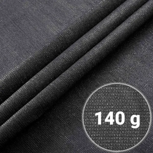 Hot Skuggnät 1,5x25m 140g/m2 + 50 klämmor grå Markduk & Fiberduk