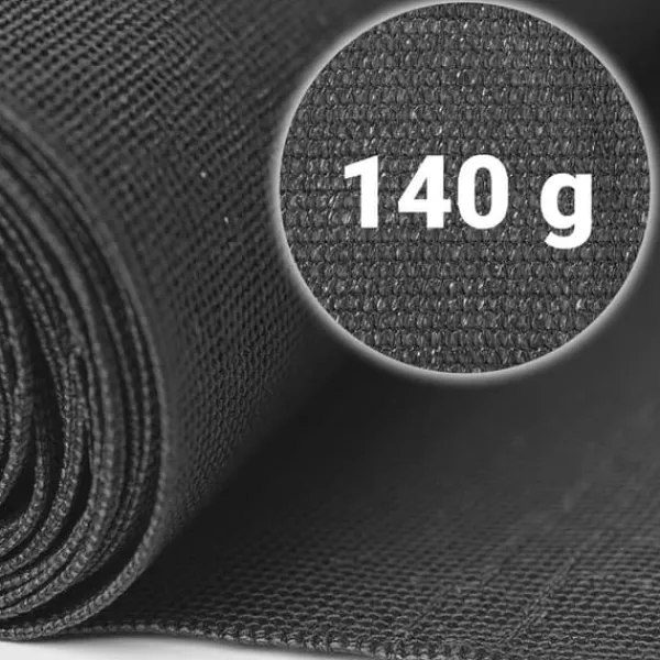 Hot Skuggnät 1,2x25m 140g/m2 + 50 klämmor grå Markduk & Fiberduk