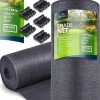 Discount Skuggnät 1,5x50m 140g/m2 + 50 klämmor grå Markduk & Fiberduk
