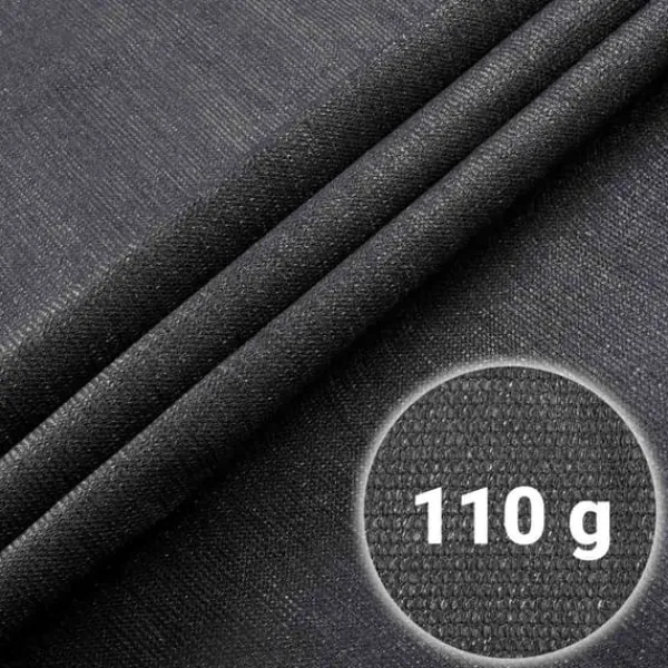 Skuggnät 1,5x50m 110g/m2 + 50 klämmor grå