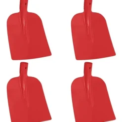 Online Skyffelhuvud 4 pcs Röd 32 x 24,5 cm Pulverlackerat stål Trädgårdsverktyg