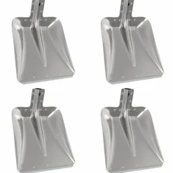 New Skyffelhuvud 4 pcs Silver 45 x 38 cm Aluminium Snöborttagning