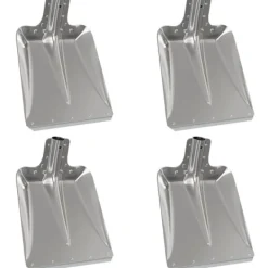 vidaXL Skyffelhuvud 4 pcs Silver 43 x 32,5 cm Aluminium
