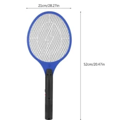 New Sladdlös Uppladdningsbar Elektrisk Flugmygg Smälla Bug Zapper Racket Insektdödare Blå Flugsmällor