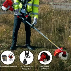 Online Sladdlöst Multiverktyg 5 i 1 för Trädgård Häcksax Häcktrimmer med Lång Räckvidd Grästrimmer Trimmer Röjsåg Motorsåg Bensin GRATIS Säkerhetsutrustning | CDON Trädgårdsmaskiner