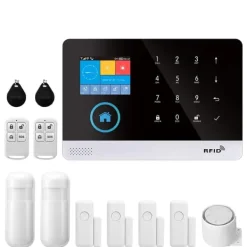 Smart Alarm System, Flera Kanaler för Larm, Enkel Installation,C, EU-kontakt Hemlarmsystem