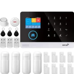 Smart Alarm System, Flera Kanaler för Larm, Enkel Installation,EU-kontakt, E