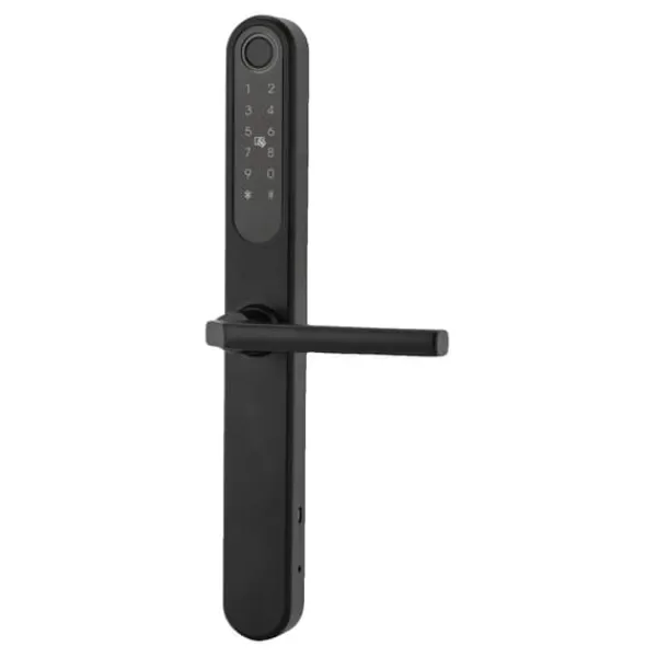 Smart dörrlås, fingeravtrycksåtkomst, USB nödkraft,12X1.35CM, Ja