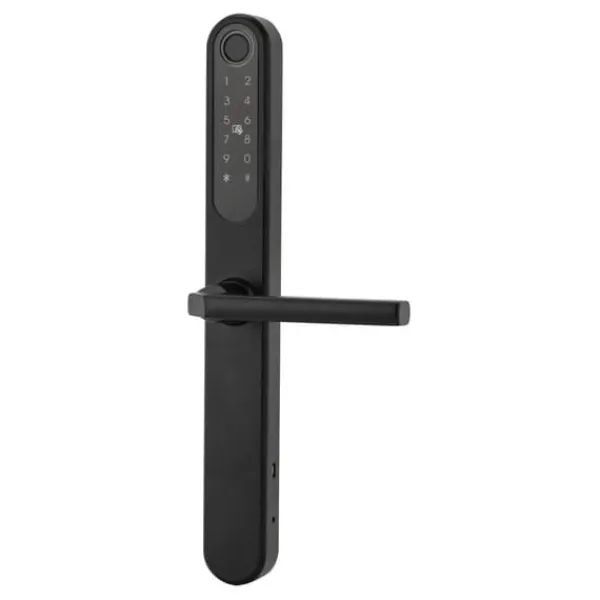Smart dörrlås, fingeravtrycksåtkomst, USB nödkraft,12X1.35CM, Ja