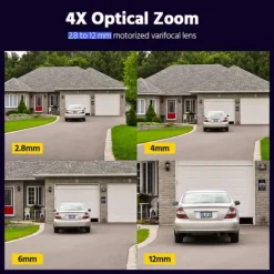 Outlet Smart Dual Light Varifocal Bullet Kamera, 4K Upplösning, Rörelsedetektering Säkerhetsmonitorer & Videokameror