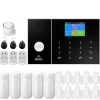 Online Smart Hem Larm System, WiFi & 4G Anslutning, Rörelsedetektering,EU-kontakt, F Hemlarmsystem