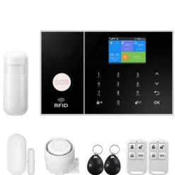 Smart Hem Larm System, WiFi & 4G Anslutning, Rörelsedetektering,EU-kontakt, A
