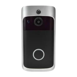 Smart WiFi videodörrklocka - enkel installation, 720P nattseende, trådlös rörelsedetektion - perfekt för hemsäkerhet