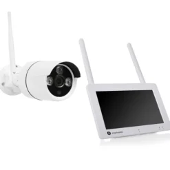 Smartwares Trådlös övervakningskamera 1080p 7" skärm + app