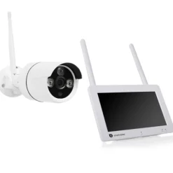 Smartwares Trådlös övervakningskamera 1080p 7" skärm + app