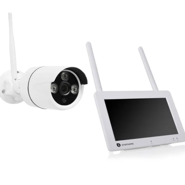 Smartwares Trådlös övervakningskamera 1080p 7" skärm + app