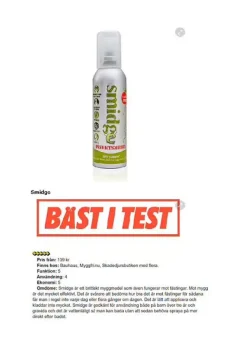 Outlet SMIDGE INSEKTSSPRAY 75 ML 3-PACK, myggmedel bäst i test Insektsmedel & Djuravvisande Medel