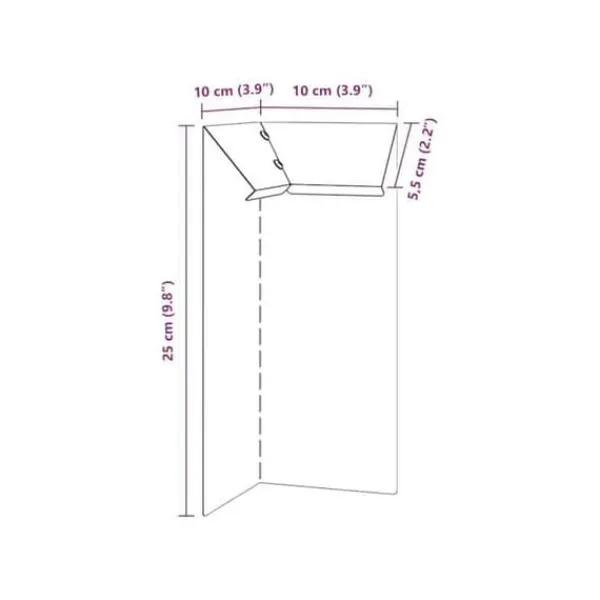 Best Snigelavvisande grill i Corten-stål - - Paket med 4 - 10x10x25 cm - Rost - Utomhus - Hållbar Skadedjursfällor