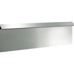vidaXL Snigelavvisande stängsel i galvaniserat stål - - Silverfärgad - 100x3,5x25 cm - Hållbar - Utomhus - Montering krävs