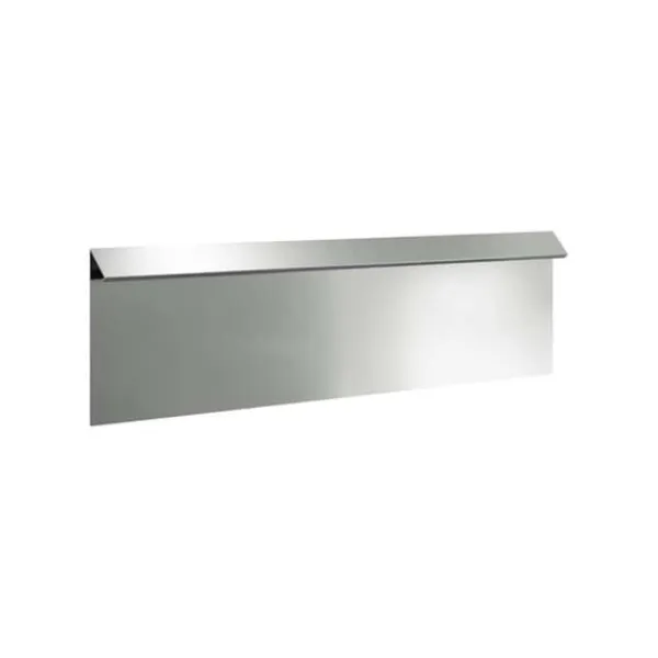 vidaXL Snigelavvisande stängsel i galvaniserat stål - - Silverfärgad - 100x3,5x25 cm - Hållbar - Utomhus - Montering krävs