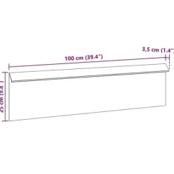 vidaXL Snigelavvisande stängsel i galvaniserat stål - - Silverfärgad - 100x3,5x25 cm - Hållbar - Utomhus - Montering krävs