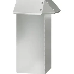 vidaXL Snigel-skydd i galvaniserat stål - - Silverfärgad - 13,5 x 13,5 x 25 cm - Hållbar - Utomhusbruk