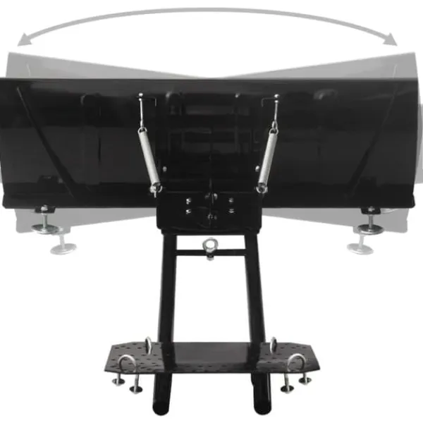 Snöplog för ATV - Justerbart stålblad för effektiv snöröjning | Färg: Svart | Storlek: 115x38 cm