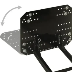 Snöplog för ATV - Justerbart stålblad för effektiv snöröjning | Färg: Svart | Storlek: 115x38 cm