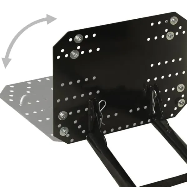 Snöplog för ATV - Justerbart stålblad för effektiv snöröjning | Färg: Svart | Storlek: 115x38 cm