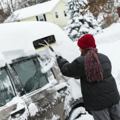 Snöraka för tak, 21 fot teleskopisk, 16x6, svart gul