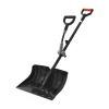 Snöskyffel - Handhållen snöplog - Bladbredd 45,5 cm - D-handtag - Halkfritt grepp - Lätt vikt - Stor kapacitet - För uppfart & utomhus
