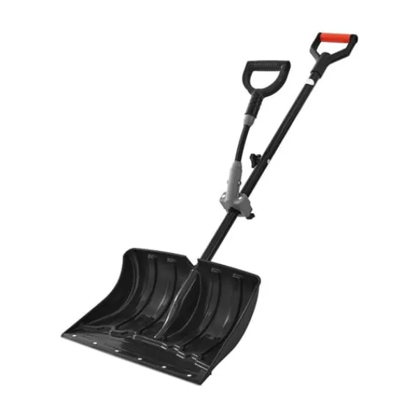 Snöskyffel - Handhållen snöplog - Bladbredd 45,5 cm - D-handtag - Halkfritt grepp - Lätt vikt - Stor kapacitet - För uppfart & utomhus