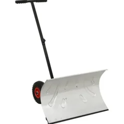 Best Snöskyffel med hjul - Effektiv snöskottning | Färg: Galvaniserad metall | Storlek: Justerbar 5 vinklar Snöborttagning