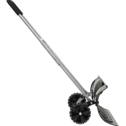 Sale Snöskyffel med utdragbart handtag svart 66 cm stålblad Snöborttagning
