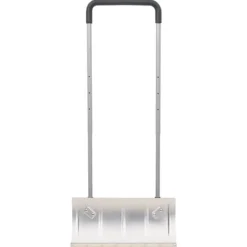 vidaXL Snöskyffel med utdragbart handtag silver 61 cm stålblad