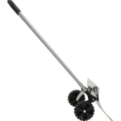 vidaXL Snöskyffel med utdragbart handtag silver 61 cm stålblad