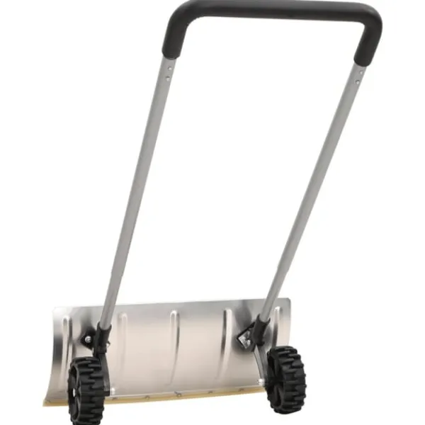 vidaXL Snöskyffel med utdragbart handtag silver 61 cm stålblad