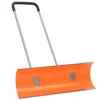vidaXL Snöskyffel med utdragbart handtag orange 96 cm stålblad